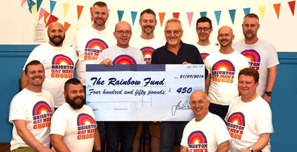 Brighton Gay Men’s Chorus raise £450 for Rainbow Fund
