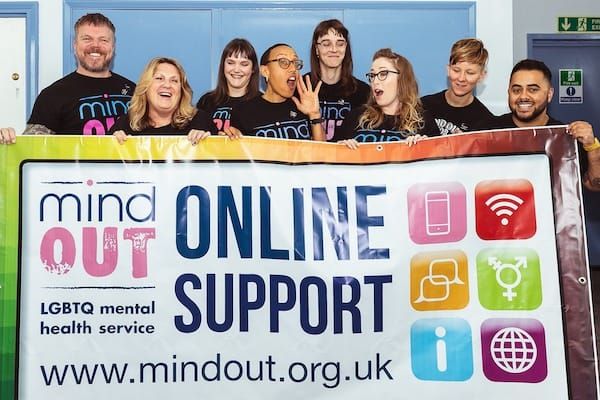 Themed sessions with LGBTQ+ mental health charity, MindOut