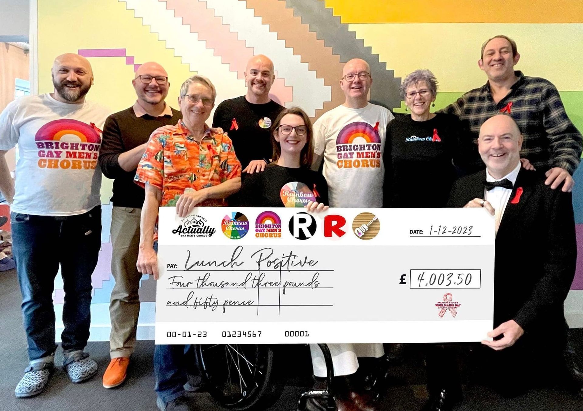 Brighton & Hove’s World AIDS Day Concert raises £4,000 for local HIV charity Lunch Positive