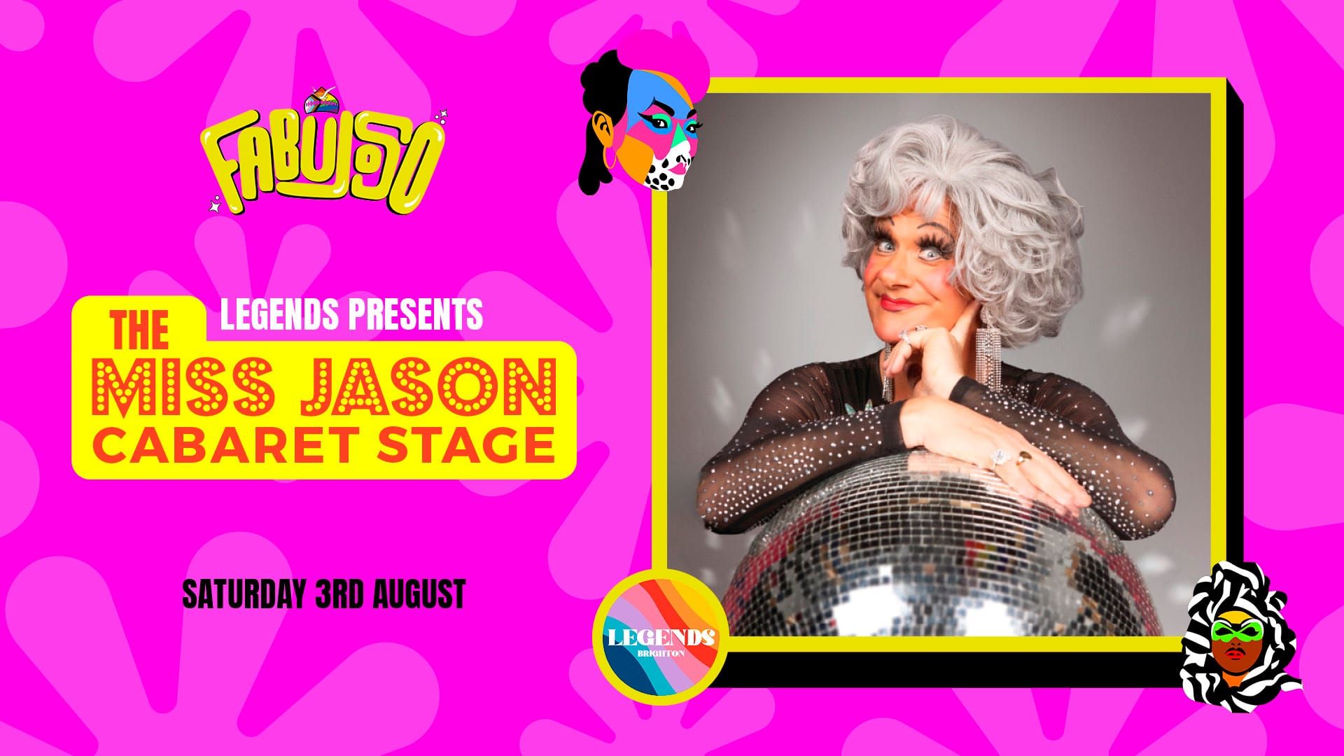 Brighton & Hove Pride to honour much-loved Jason Sutton with the Legends Presents The Miss Jason Cabaret Stage