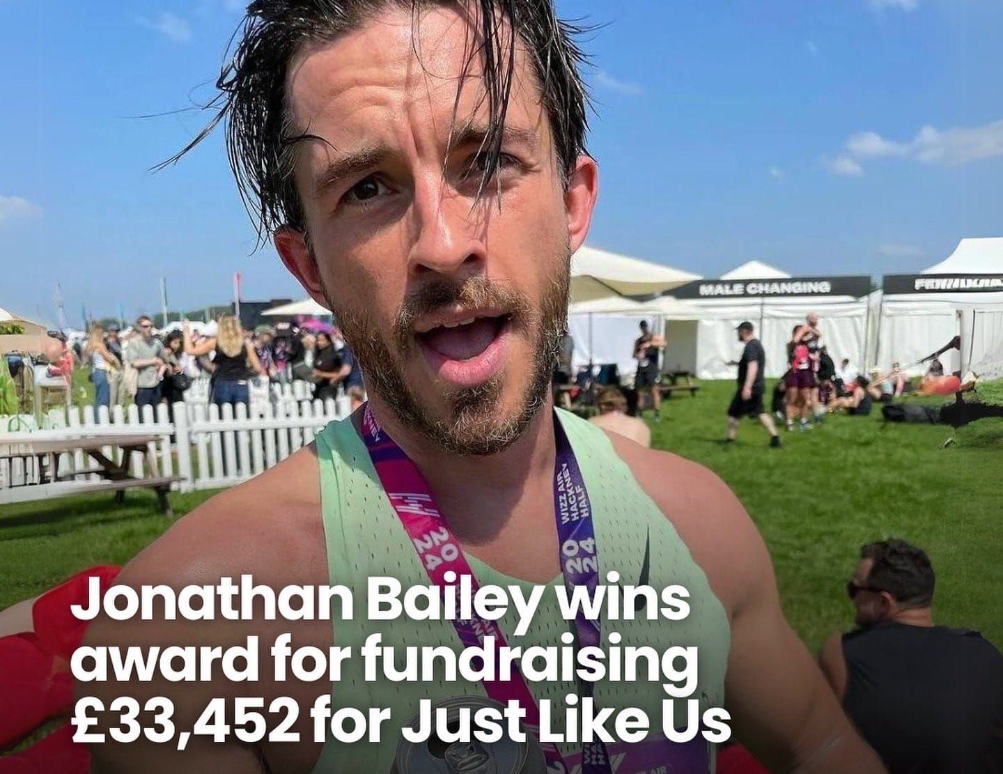 Bridgerton actor Jonathan Bailey announced as JustGiving’s Celebrity Fundraiser of the Year after raising an incredible £33,452 for LGBTQ+ youth charity, Just Like Us