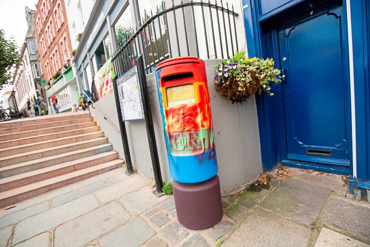 LGBTQ+ charity criticises “idiot” who vandalised rainbow-painted post-box in Guernsey