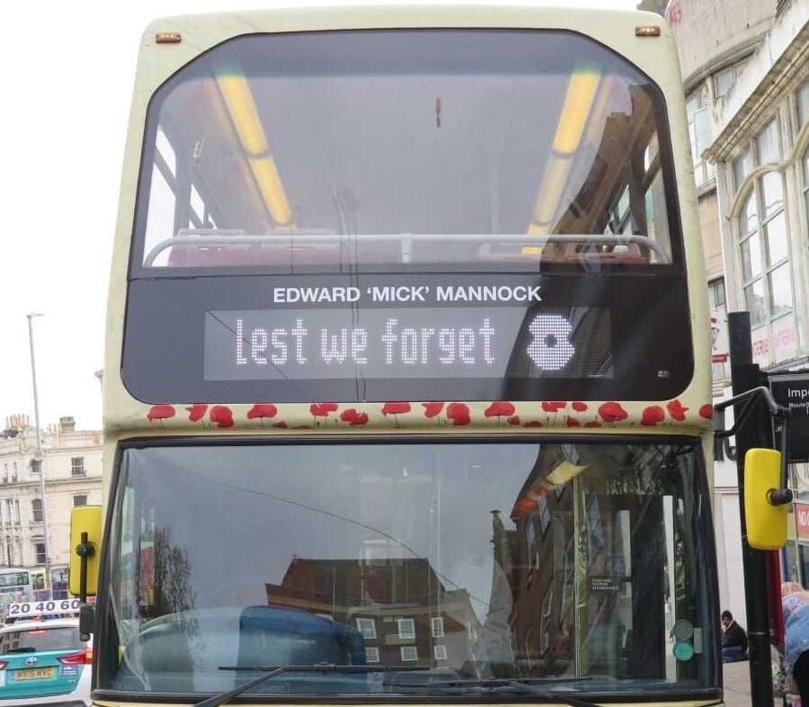 Brighton & Hove Buses to once again offer free travel for poppy collectors, veterans and serving personnel
