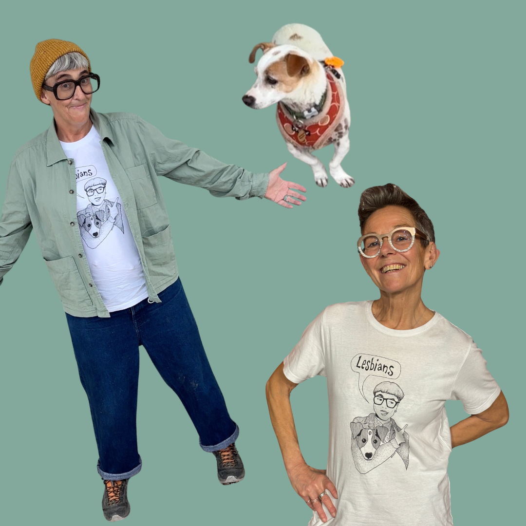 Wildblood and Queenie launch new T-shirt, which celebrates the lesbians in your life while also fundraising for Trans Pride Brighton & Hove