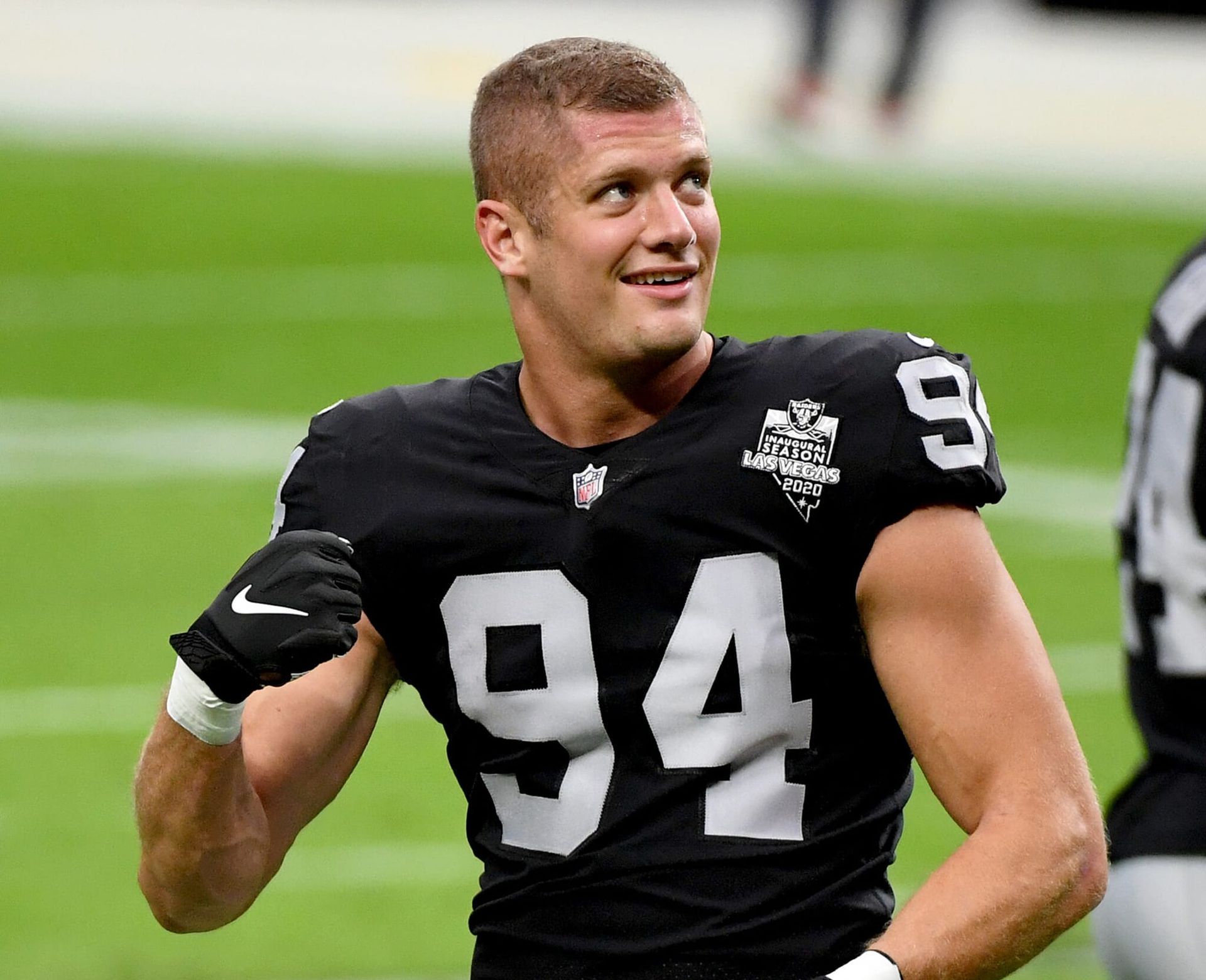 Carl Nassib, the first openly gay, active American football player, reveals how losing his gay uncle gave him the strength to come out publicly