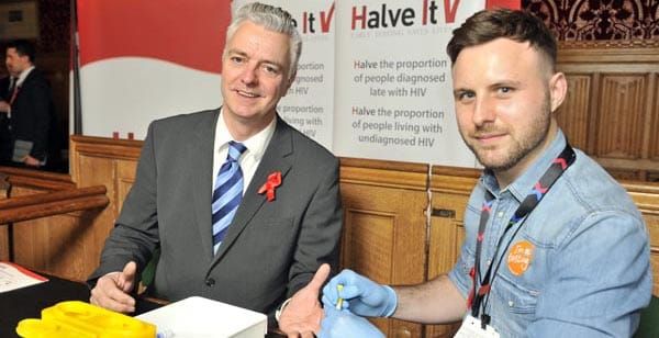 Kemptown MP takes HIV test at Westminster event