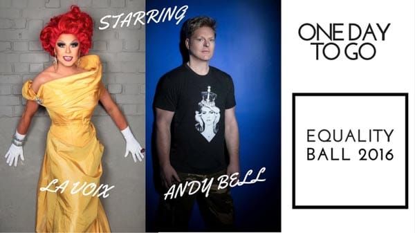 Last chance to buy tickets for Equality Ball 2016