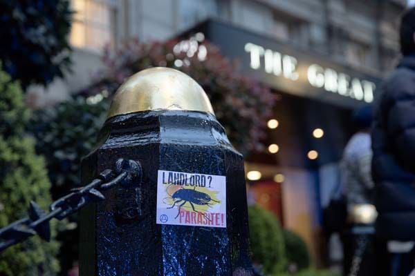 Queer activists disrupt red carpet action at property awards