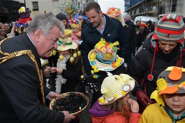 Annual Easter Bonnet Parade and Drag races in Hove today at 2pm