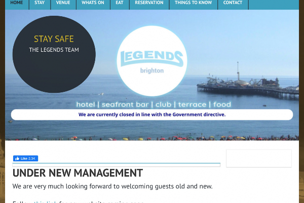 Legends Bar & Club ‘Under New Management’