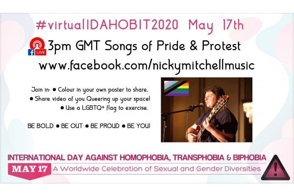 International Day Against Homophobia, Biphobia and Transphobia virtual events in the city