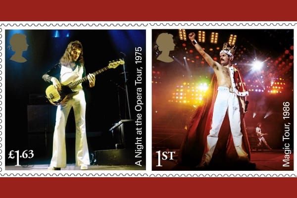 Royal Mail Celebrates Queen + Freddie Mercury