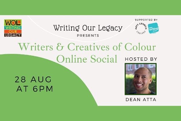 Writers & Creatives of Colour online social with Dean Atta