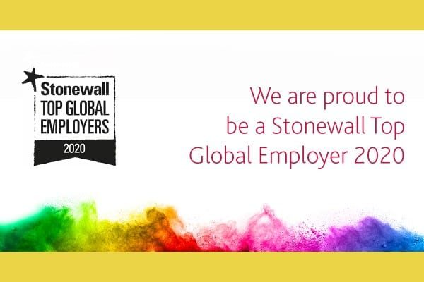 Stonewall Lists Top Global Employers 2020 for LGBT Equality