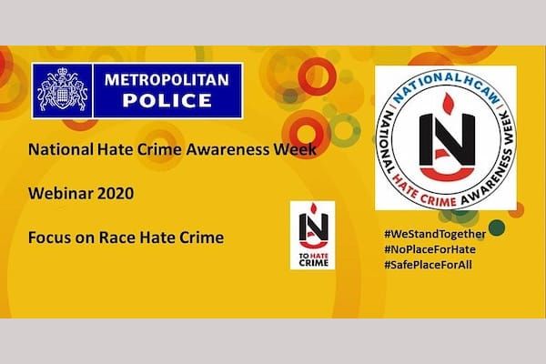 National Hate Crime Awareness Week: Race Hate Crime Webinar on Monday, October 12