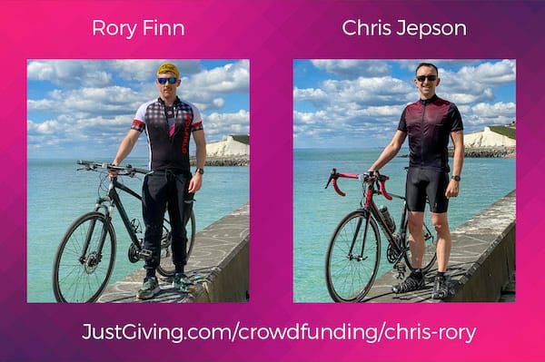 Chris Jepson and Rory Finn to cycle 50km in Brighton & Hove for Trans Can Sport
