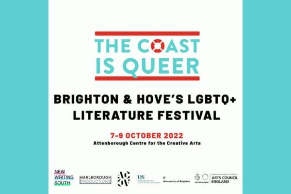 The Coast Is Queer, Brighton & Hove’s festival of LGBTQ+ writing, to return in October