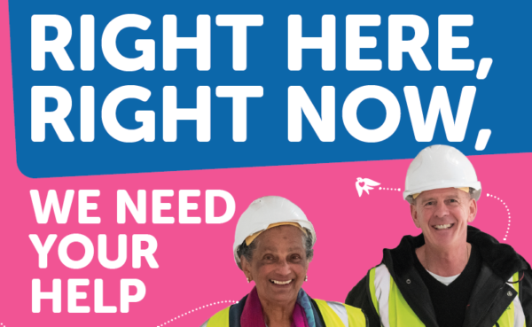 Norman Cook, Brighton’s own superstar DJ Fatboy Slim, backs Martlets to complete work on new Hospice and keep caring Right Here, Right Now