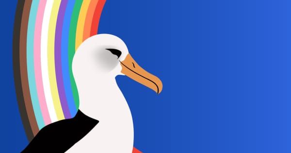 Gay Seagull Pair Line Nest with Sequins in Fabulous Brighton Discovery