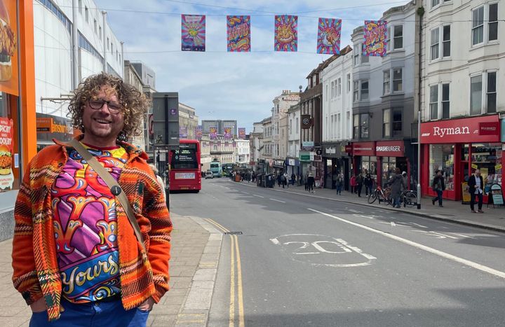 Making Brighton ‘POP!’: local artist Dave Pop! and city centre businesses team up to dress city centre for the summer