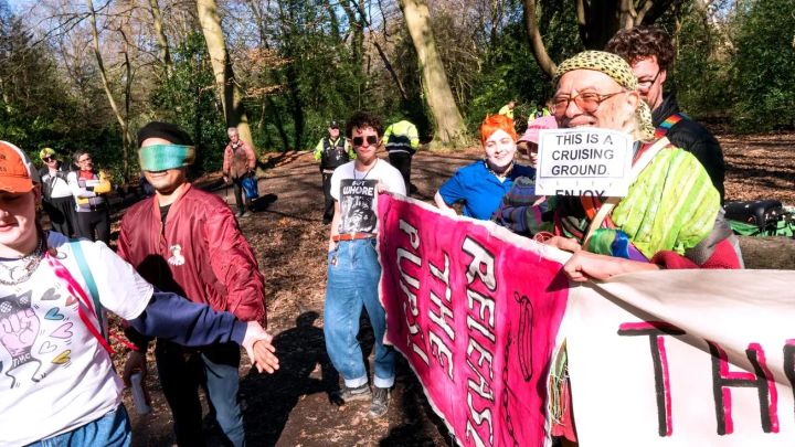 Dog walkers, calling for an end to cruising on Hampstead Heath, clash with gay activists who claim the site is part of their cultural heritage