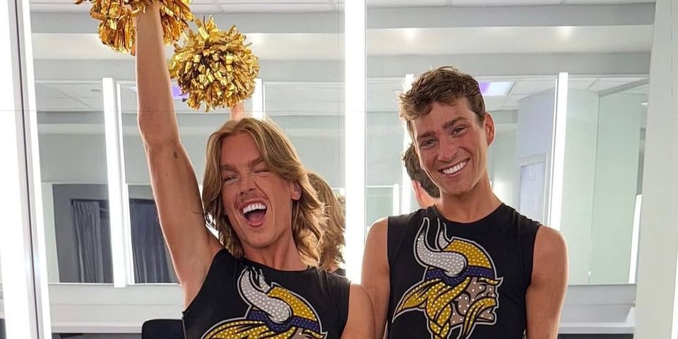 Louie Conn and Blaize Shiek make history as first openly gay cheerleaders for Minnesota Vikings