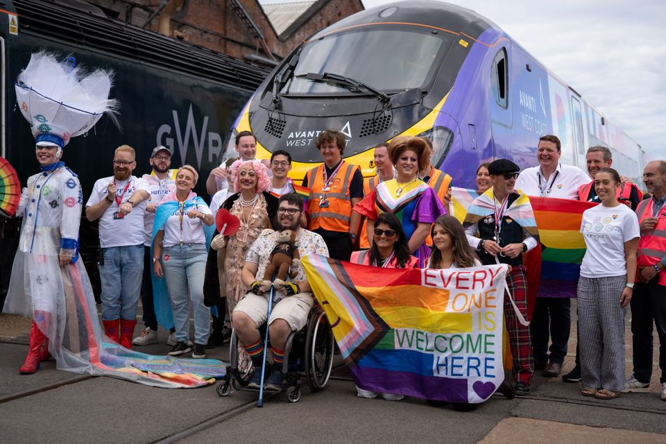 "World’s first" Pride parade on a train takes place in Derby