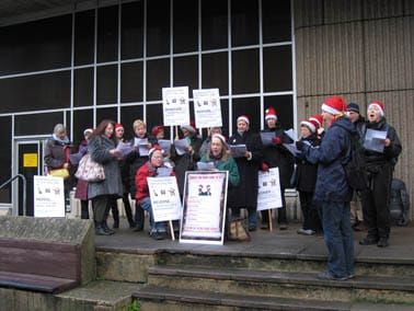 Carols against the cuts