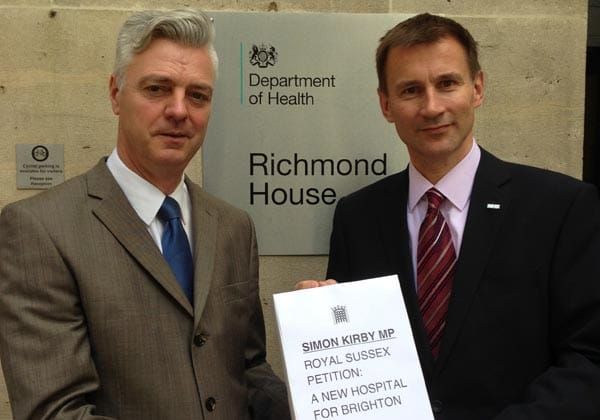 Health Secretary to visit Royal Sussex County Hospital today