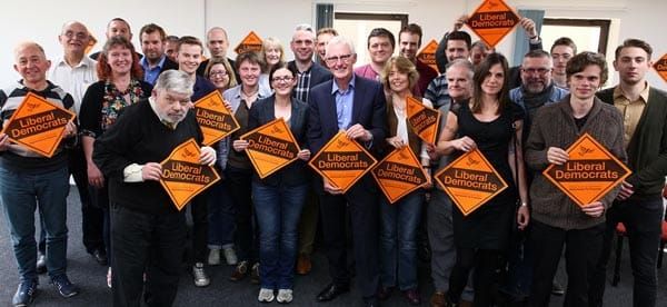 Lib Dem leadership contender visits local party in Brighton