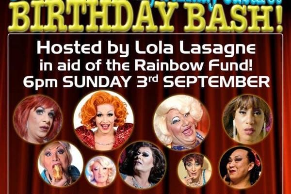Mega fundraising birthday bash at Charles Street today to benefit Rainbow Fund