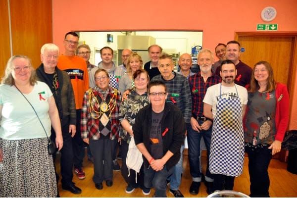 Mayor of Brighton & Hove lunches at Lunch Positive on World AIDS Day