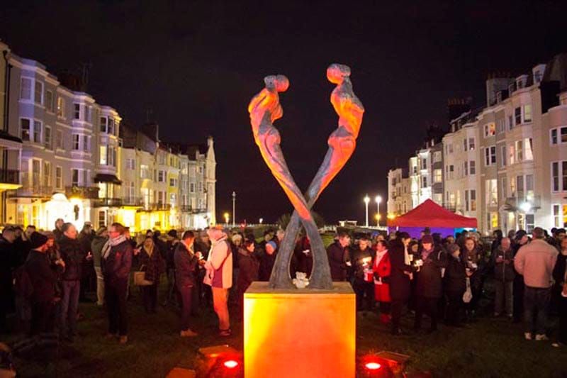 Mayor of Brighton & Hove leads the reading of the names on World AIDS Day