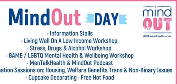 Today at B RIGHT ON LGBT Community Festival: Meet up with MindOut