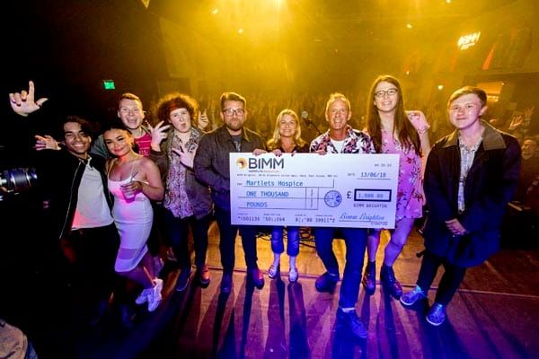 Live & Lyrical donate to Martlets