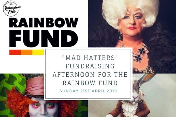 One for the diary! Mad Hatters fundraiser for Rainbow Fund at Rottingdean Club