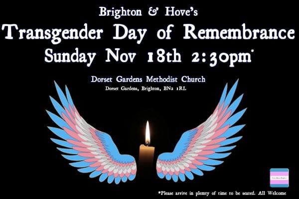 Transgender Day of Remembrance – Sunday November 18