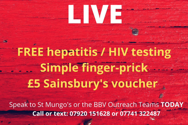 Brighton’s rough sleepers offered HIV and hepatitis screening