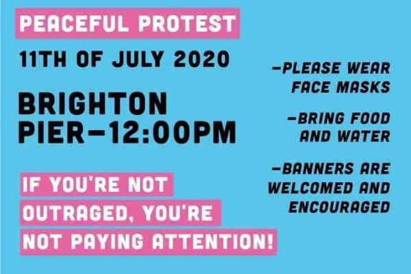 Brighton Black Lives Matter Protest on Saturday, July 11