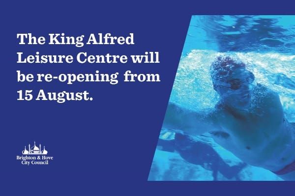 King Alfred Leisure Centre to re-open on Saturday, August 15