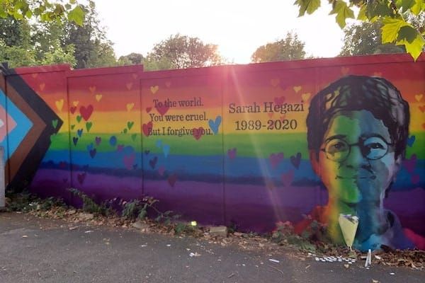 Sarah Hegazi mural revealed in Brighton