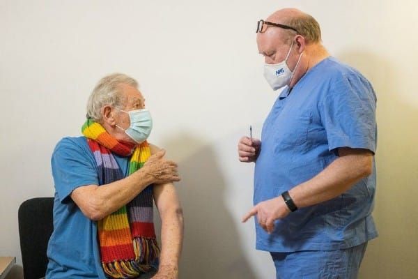 Sir Ian McKellen among first to receive Covid-19 vaccine