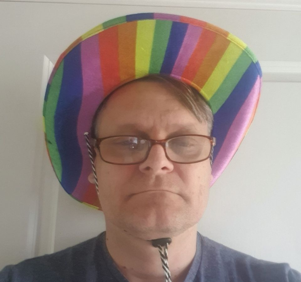 Man behind Crawley Pride dusts off his rainbow cowboy hat for Brain Tumour Research