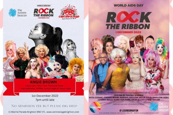ROCK THE RIBBON: Two of Brighton’s LGBTQ+ venues to raise funds for the Sussex Beacon on World AIDS Day