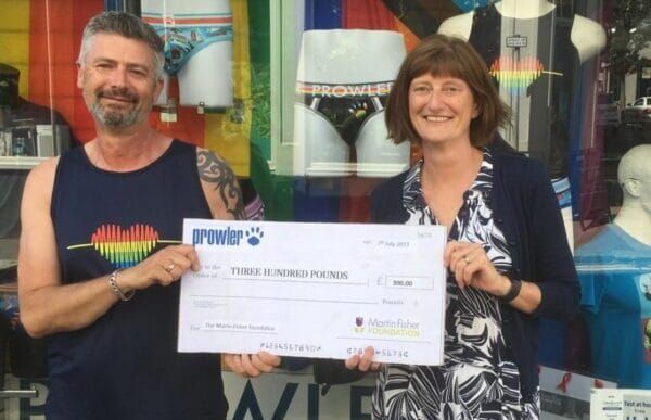 Prowler Brighton’s customers raise £300 for Martin Fisher Foundation