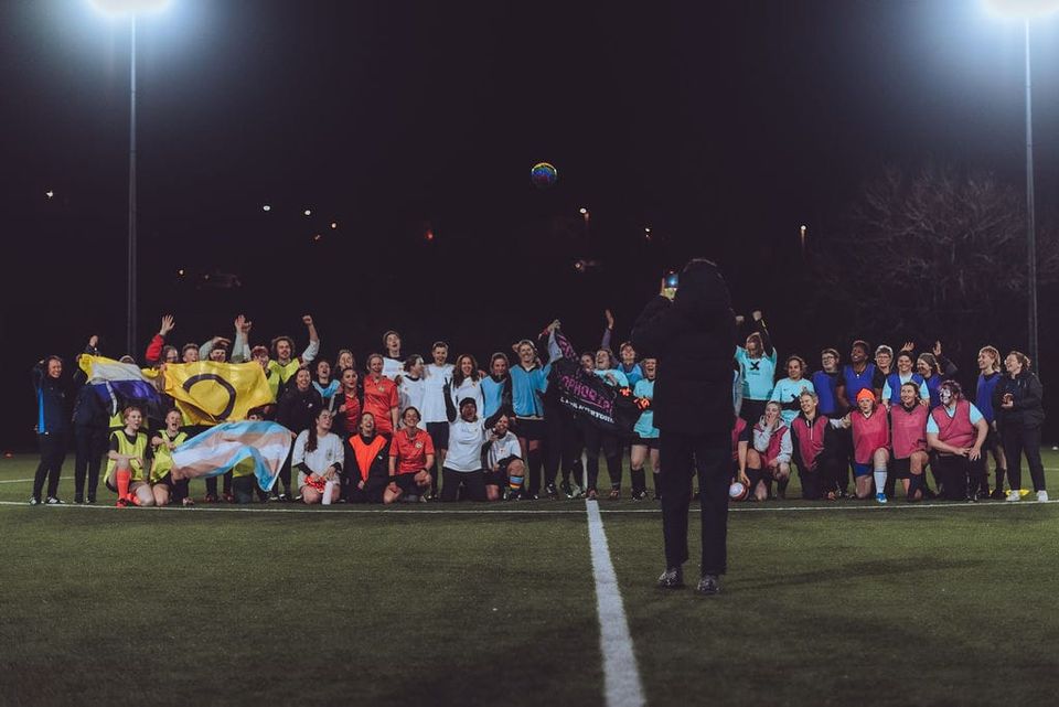 An incredible £1,500 raised for Allsorts Youth Project during Football v Homophobia