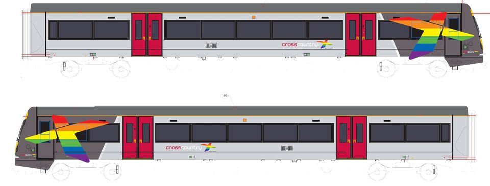 Train operator CrossCountry unveils two Pride-themed trains ahead of Birmingham Pride