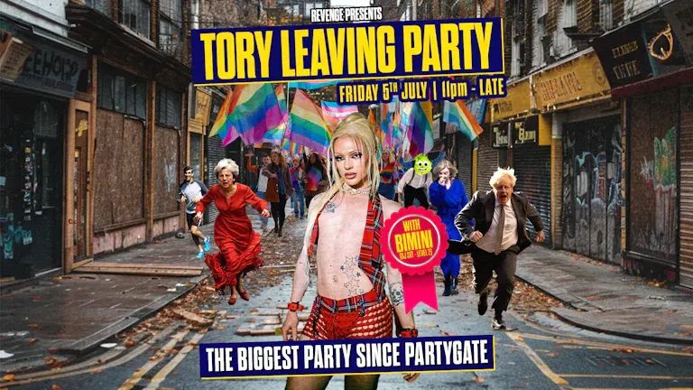 “The Biggest Party Since Partygate”: Revenge to celebrate the “inevitable downfall” of the Conservatives this Friday with RuPaul’s Drag Race superstar, Bimini