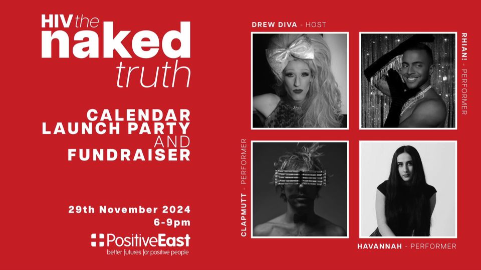 HIV The Naked Truth to launch 2025 calendar and fundraise for Positive East on November 29