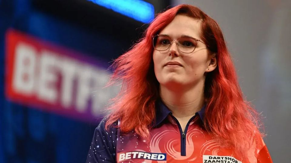 Trans darts player Noa-Lynn van Leuven books her place in the PDC World Darts Championships after beating world number one